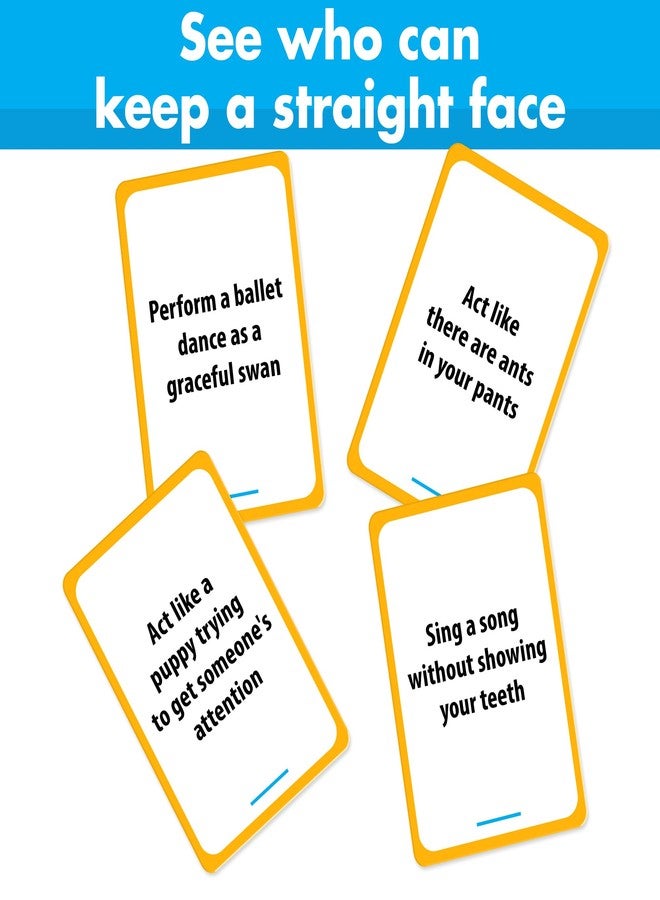 BRAVEBUG You Laugh You Lose Game - Funny Charades Kids Games - Board Games for Kids & Teens - Try Not to Laugh Challenge - Sleepover Party Supplies for Girls, Birthday Game for Family, Kids & Girls - Image 4